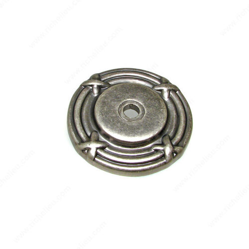 Traditional Metal Rosette for Knob - 8291 Pewter