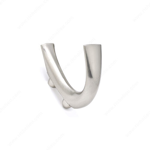 Modern Metal Hook - 8496 Brushed Nickel