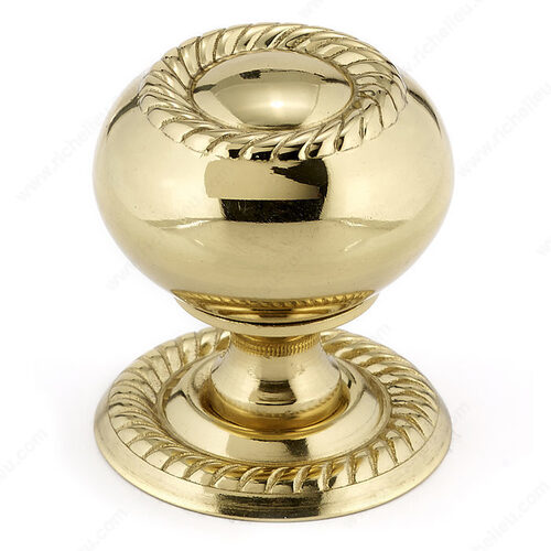 Traditional Metal Knob - 8606 Brass