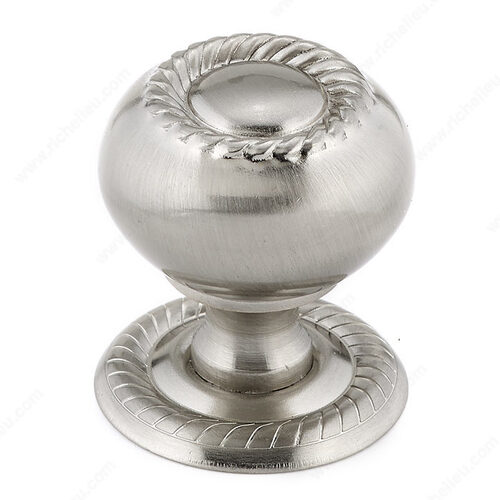 Traditional Metal Knob - 8606 Brushed Nickel