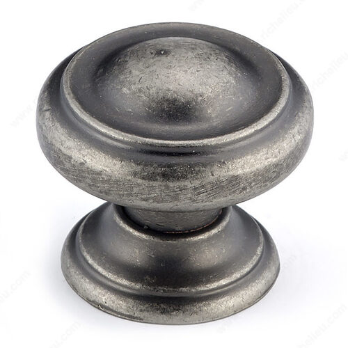 Traditional Metal Knob - 8632 Pewter