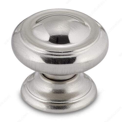 Traditional Metal Knob - 8632 Brushed Nickel