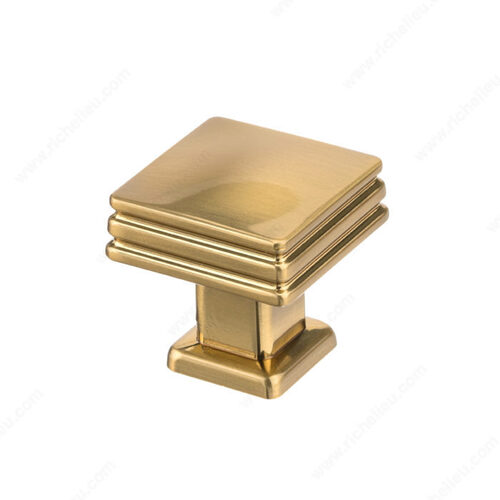 Transitional Metal Knob - 8640 Brushed Aurum Gold