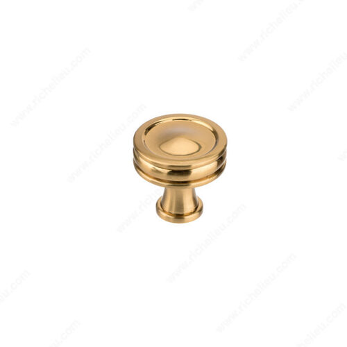 Transitional Metal Knob - 8680 Brushed Aurum Gold