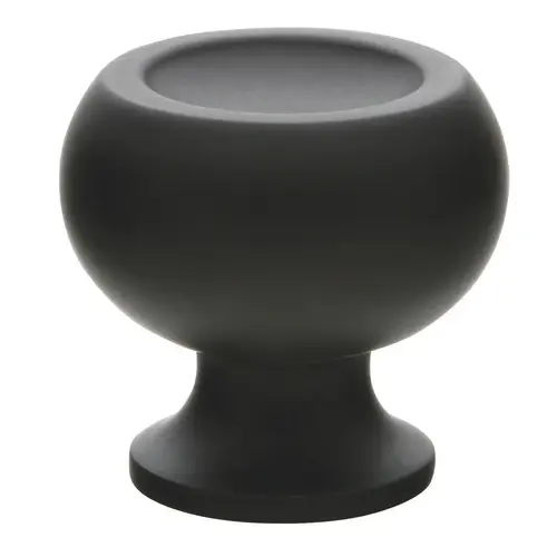 Atomic 1-1/4" Cabinet Knob Flat Black Finish