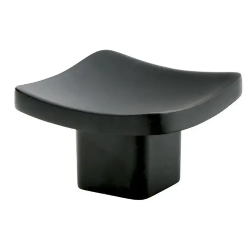 Basin 1-1/4" Cabinet Knob Flat Black Finish