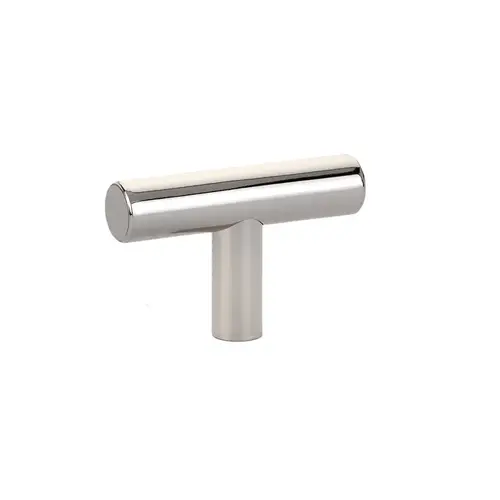 Brass Bar 2" Cabinet Knob Bright Nickel Finish