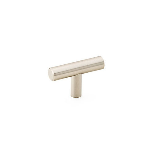 Brass Bar 2" Cabinet Knob Satin Nickel Finish