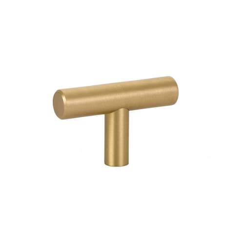 Brass Bar 2" Cabinet Knob Satin Brass Finish