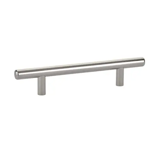 Brass Bar 3" Center to Center Cabinet Pull Bright Nickel Finish