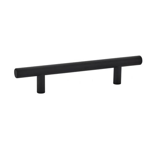 Brass Bar 8" Center to Center Cabinet Pull Flat Black Finish