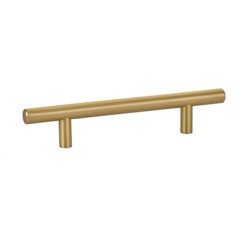 Brass Bar 10" Center to Center Cabinet Pull Satin Brass Finish