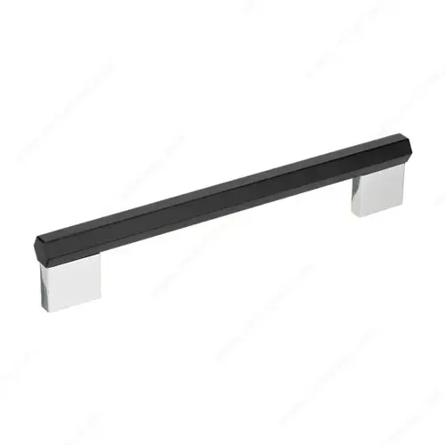 Modern Metal Pull - 8780 Matte Black / Chrome