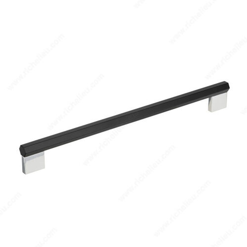 Modern Metal Pull - 8780 Matte Black / Chrome