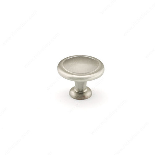 Traditional Metal Knob - 878 Brushed Nickel