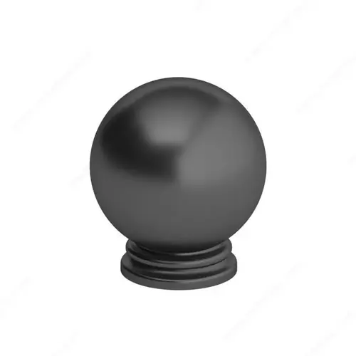 Traditional Metal Knob - 8789 Matte Black