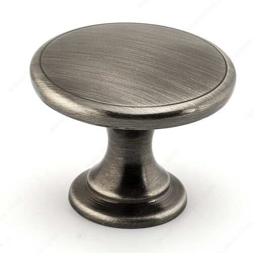 Transitional Metal Knob - 881 Brushed Pewter