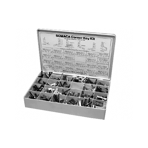 Zinc Die-Cast Storm Window Corner Key Kit- 230 Pieces