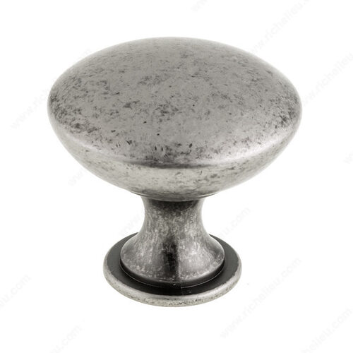 Modern Metal Knob - 9041 Pewter