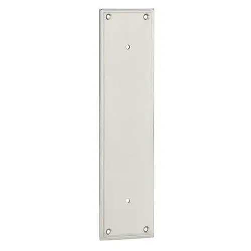 Modern Pull Plate Satin Nickel Finish