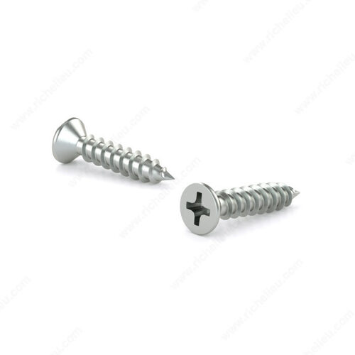 Zinc Plated Metal Screw, Flat Head, Philipps Drive, Self-Tapping Thread, Type A point - pack of 13000