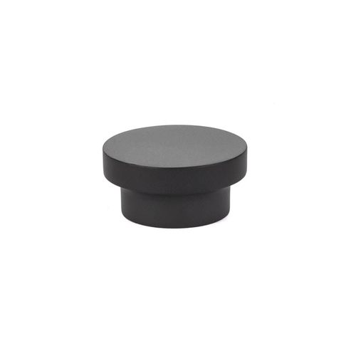 1-1/4" District Cabinet Knob Flat Black Finish