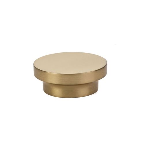 1-5/8" District Cabinet Knob Satin Brass Finish