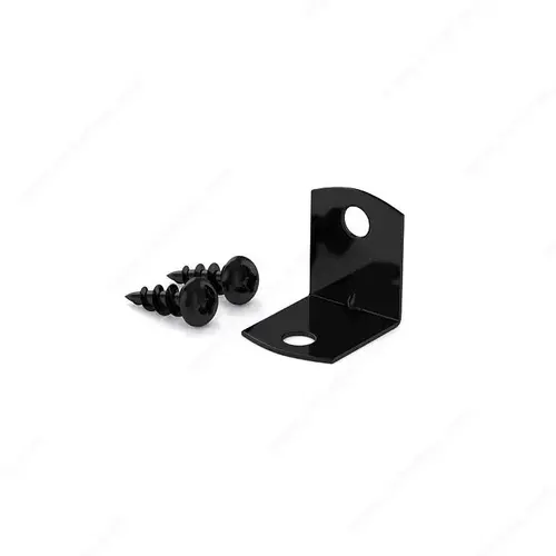 Square Corner Brace Black - pack of 25