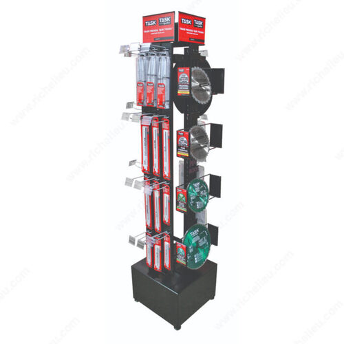 Display Materials: 4-SIDED TASK POWER TOWER DISPLAY WITH POP MATERIALS