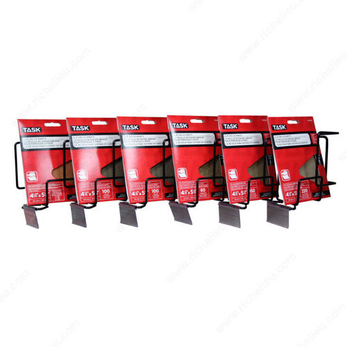 Display Material: Packaged Sandpaper Display Rack -Horizontal