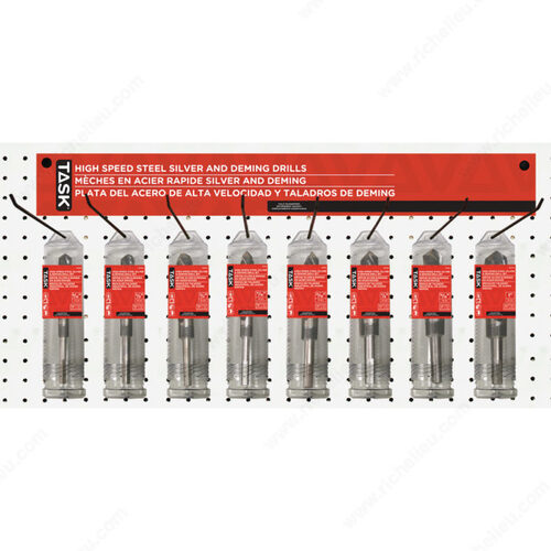 Display Material: Titanium-Nitride Coated HSS Drill Bit Display