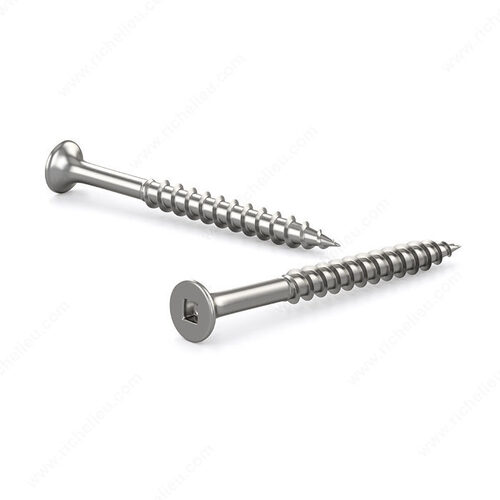 Stainless Steel Wood Treated Screw, Bugle Head, Square Drive, Coarse Thread, Regular Wood Point - pack of 3000