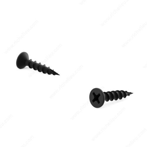 Black Phosphate Wood Screw, Flat Head, Phillips Drive, Coarse Thread, Type 17 Point - pack of 1000