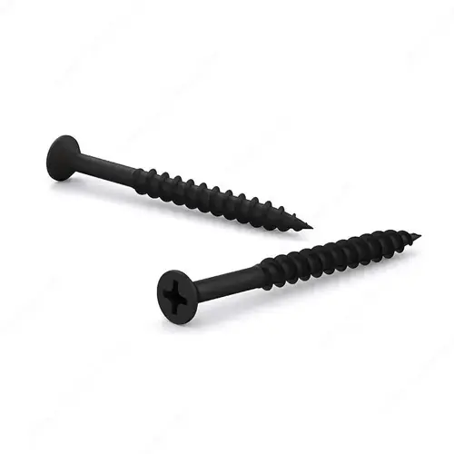 Black Phosphate Wood Screw, Flat Head, Phillips Drive, Coarse Thread, Regular Wood Point - pack of 7000