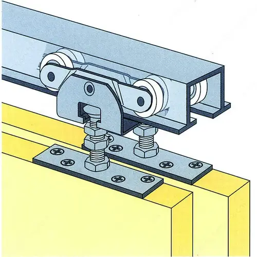 Bi-Passing Door Track Set - 3/4"