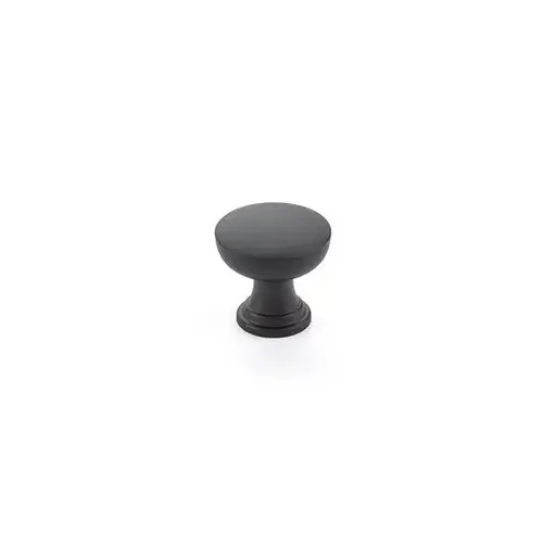 1-1/4" Overland Cabinet Knob Flat Black Finish