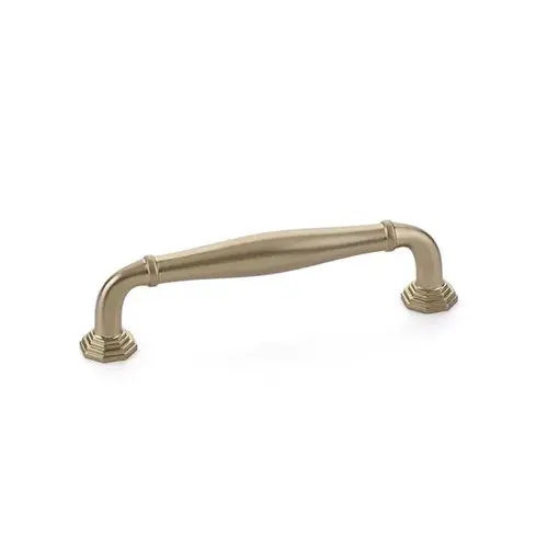 4" Center to Center Blythe Cabinet Pull Satin Brass Finish