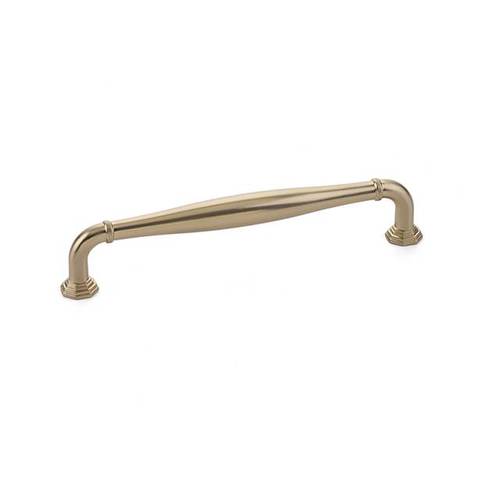 6" Center to Center Blythe Cabinet Pull Satin Brass Finish