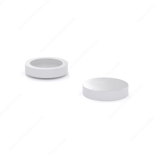 Cover Cap for Undercut Type Screw White