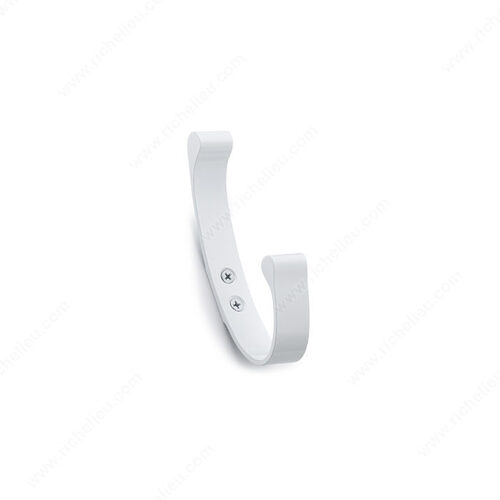 Modern Aluminum Hook - 1320 White