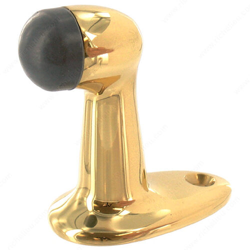 Floor Mounted Door Stop - Solid Brass