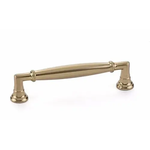 3-1/2" Center to Center Westwood Cabinet Pull Satin Brass Finish