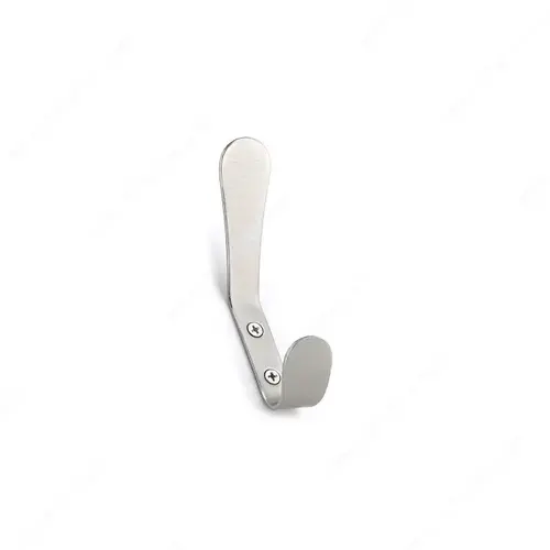 Modern Metal Hook - 1253 Brushed Nickel