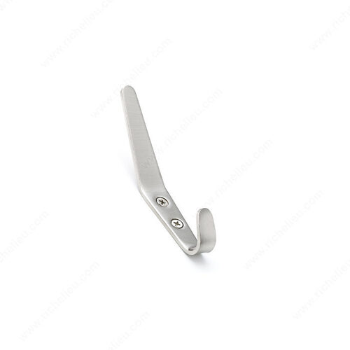 Modern Metal Hook - 1513 Brushed Nickel