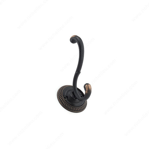 Classic Coat Hook - 4 in Brushed Oil-Rubbed Bronze