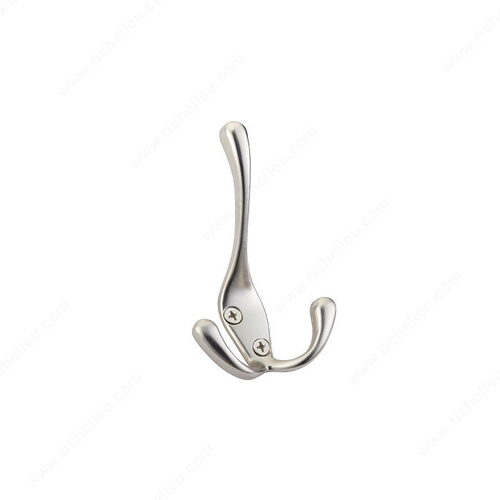 4 in Triple Utility Hook - 20/22 Brushed Nickel