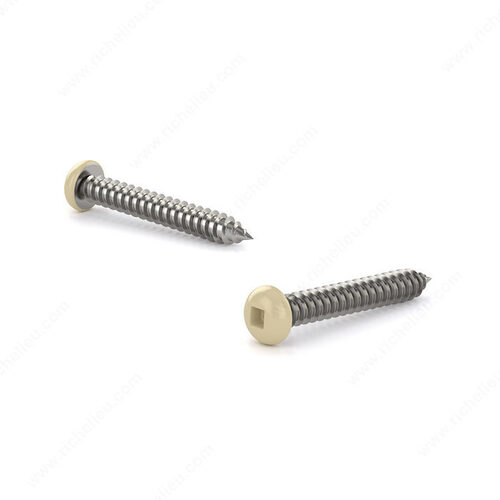 Metal Screw, Colored Pan Head, Square Drive, Self-Tapping Thread, Type A Point - pack of 700