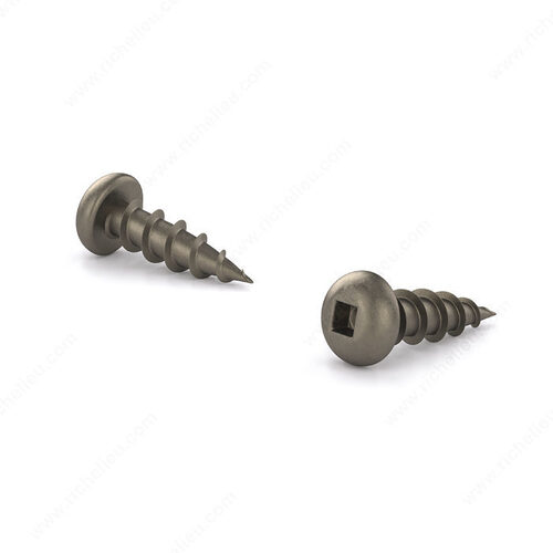 Plain Wood Screw, Pan Head, Square Drive, Coarse Thread, Regular Wood Point - pack of 15000