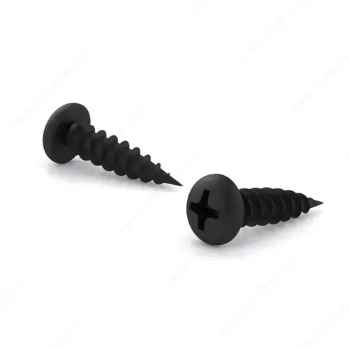 Black Phosphate Wood Screw, Pan Head, Phillips Drive, Coarse Thread, Regular Wood Point - pack of 10000