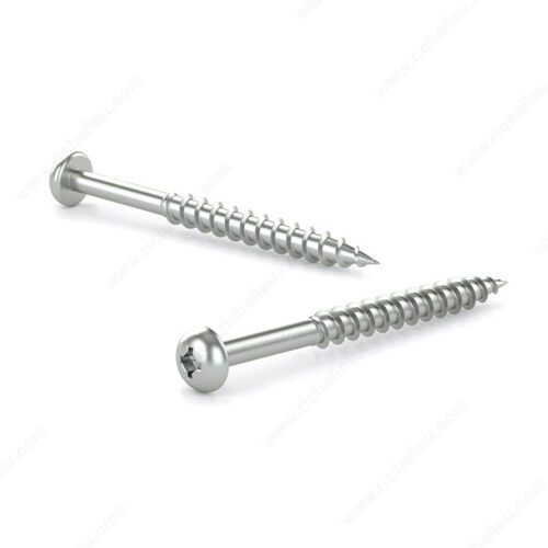 Zinc-Plated Wood Screw, Pan Head, Phillips Drive, Coarse Thread, Regular Wood Point - pack of 9000